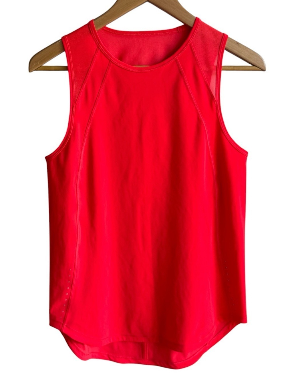 Lululemon Bright Orange Melon Athletic Tank Top Small Sleeveless Running Shirt